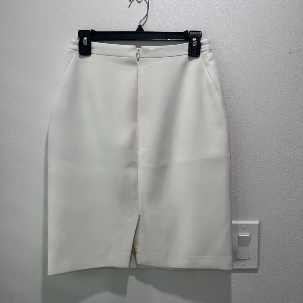 Reiss White Women's Myla Skirt Suit Set (Jacket + Skirt) (Size 6/8) - Picture 8 of 15